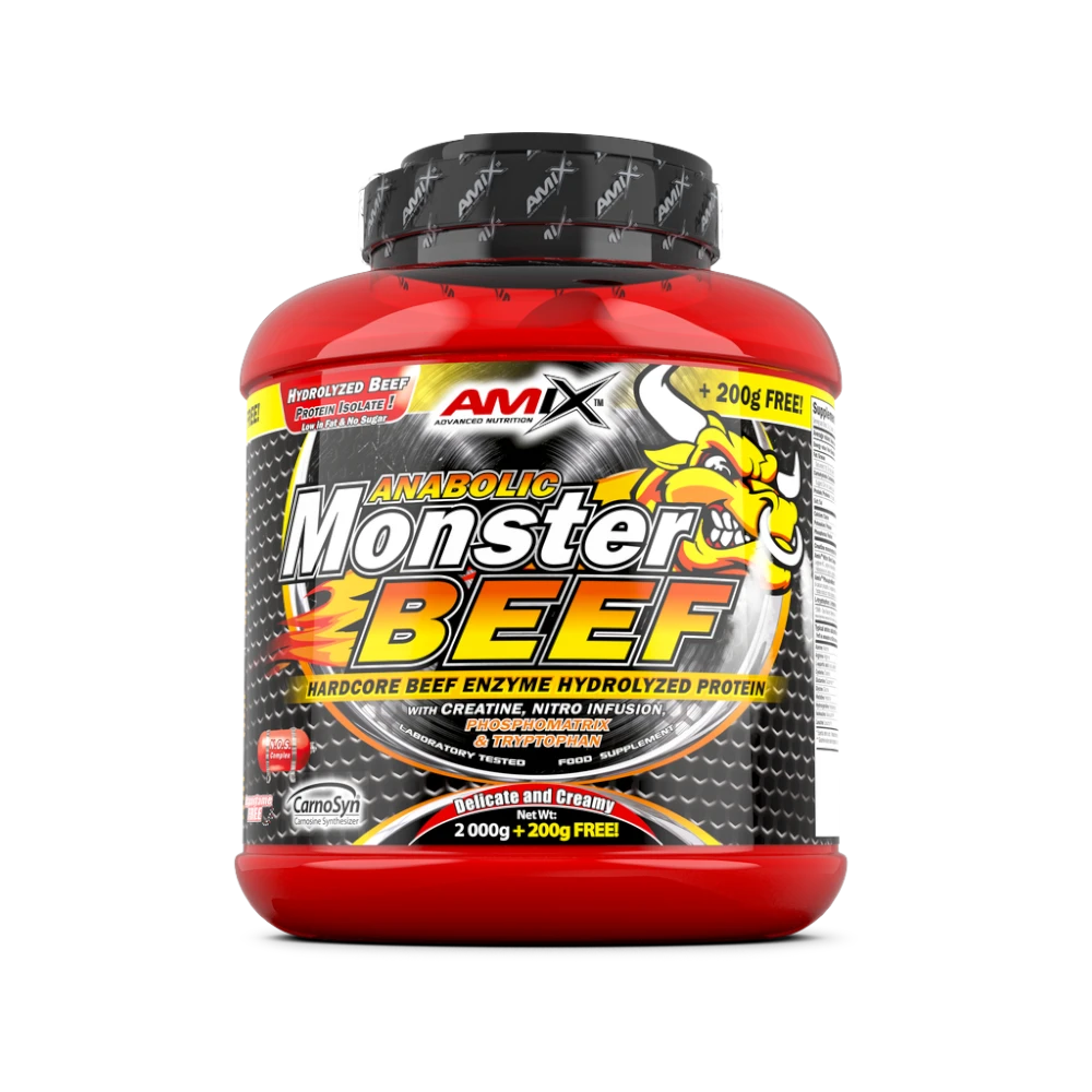MONSTER BEEF 1K + SHAKER GRATIS - BODYMANIA AMIX Fresa Banana