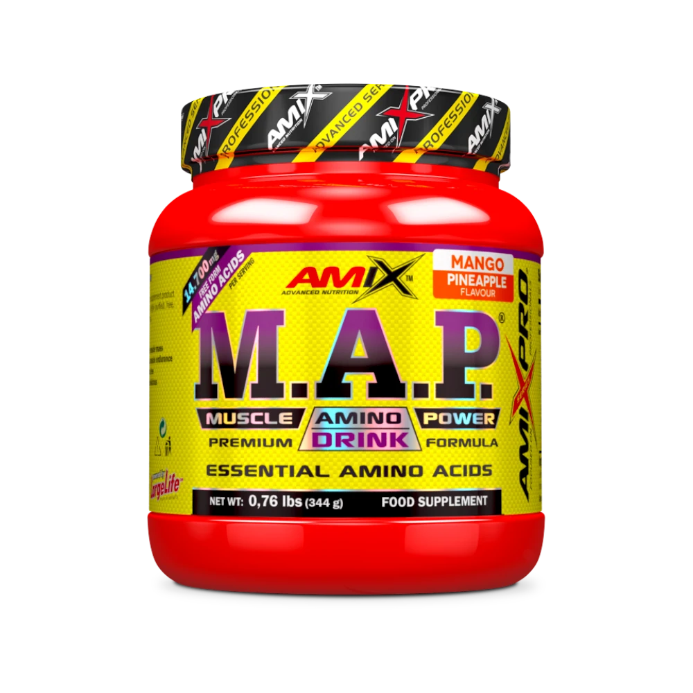 MAP MUSCLE AMINO DRINK 344G - BODYMANIA AMIX PRO Piña con Mango
