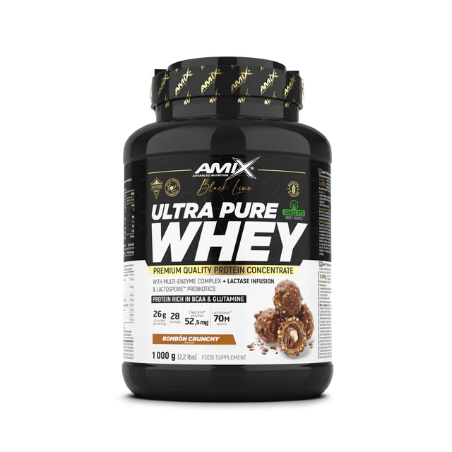 ULTRA PURE WHEY + SHAKER GRATIS - BODYMANIA AMIX BLACK LINE Bombón Rocher / 1000 g