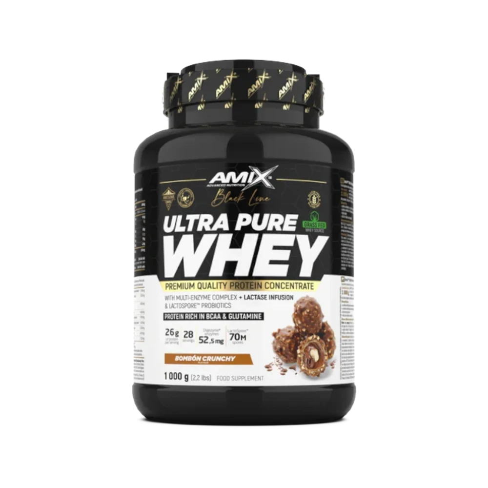 ULTRA PURE WHEY + SHAKER GRATIS - BODYMANIA AMIX BLACK LINE Bombón Rocher / 1000 g