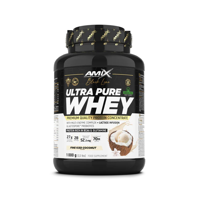 ULTRA PURE WHEY + SHAKER GRATIS - BODYMANIA AMIX BLACK LINE Coco / 1000 g