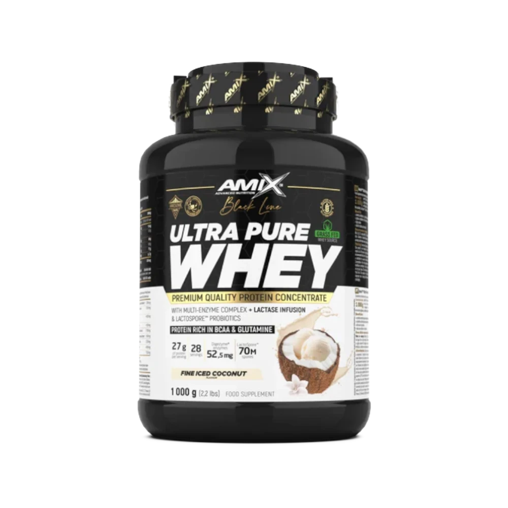 ULTRA PURE WHEY + SHAKER GRATIS - BODYMANIA AMIX BLACK LINE Coco / 1000 g
