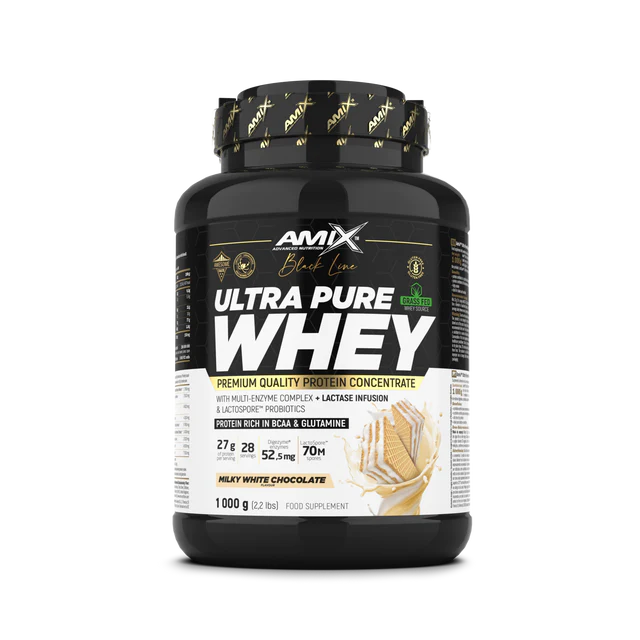 ULTRA PURE WHEY + SHAKER GRATIS - BODYMANIA AMIX BLACK LINE Chocolate Blanco / 1000 g