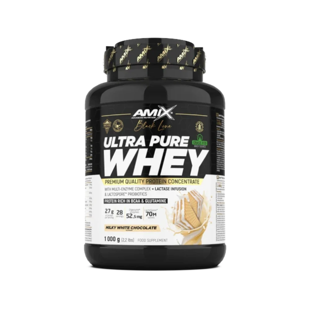 ULTRA PURE WHEY + SHAKER GRATIS - BODYMANIA AMIX BLACK LINE Chocolate Blanco / 1000 g