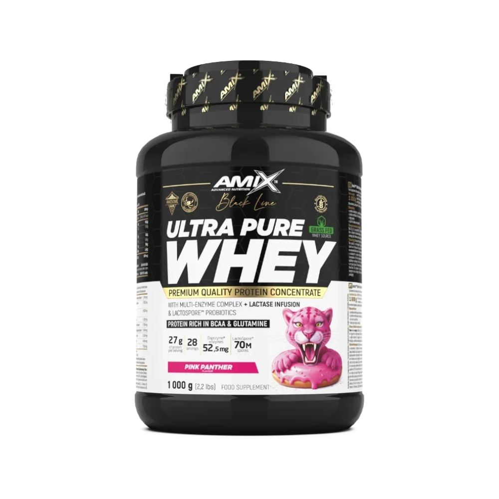 ULTRA PURE WHEY + SHAKER GRATIS - BODYMANIA AMIX BLACK LINE Pink Panther / 1000 g