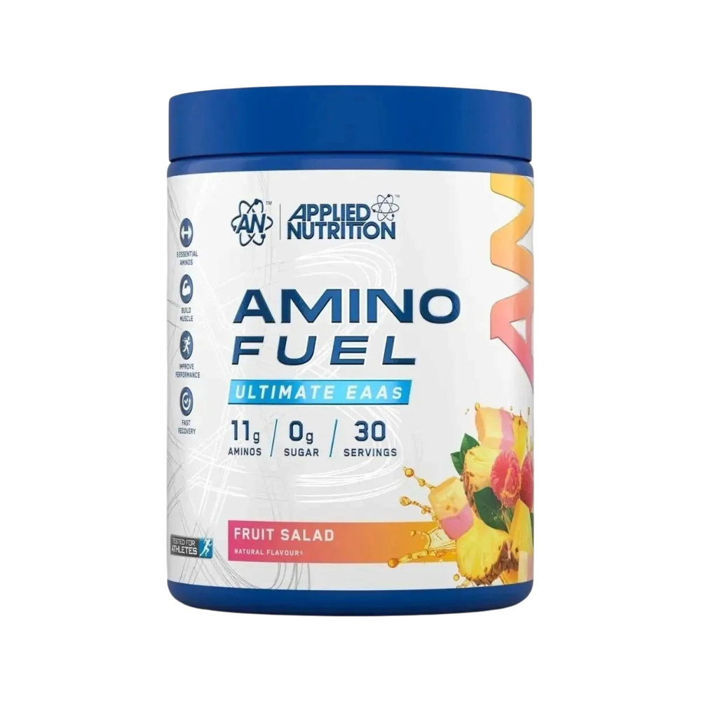 Amino Fuel EAA 390 g Applied Nutrition sabor Macedonia de Frutas