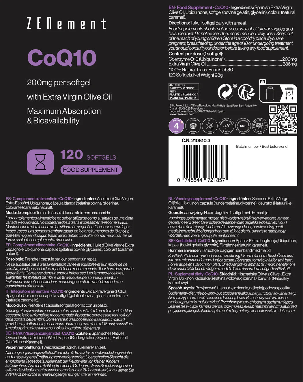 CoQ10 200 mg