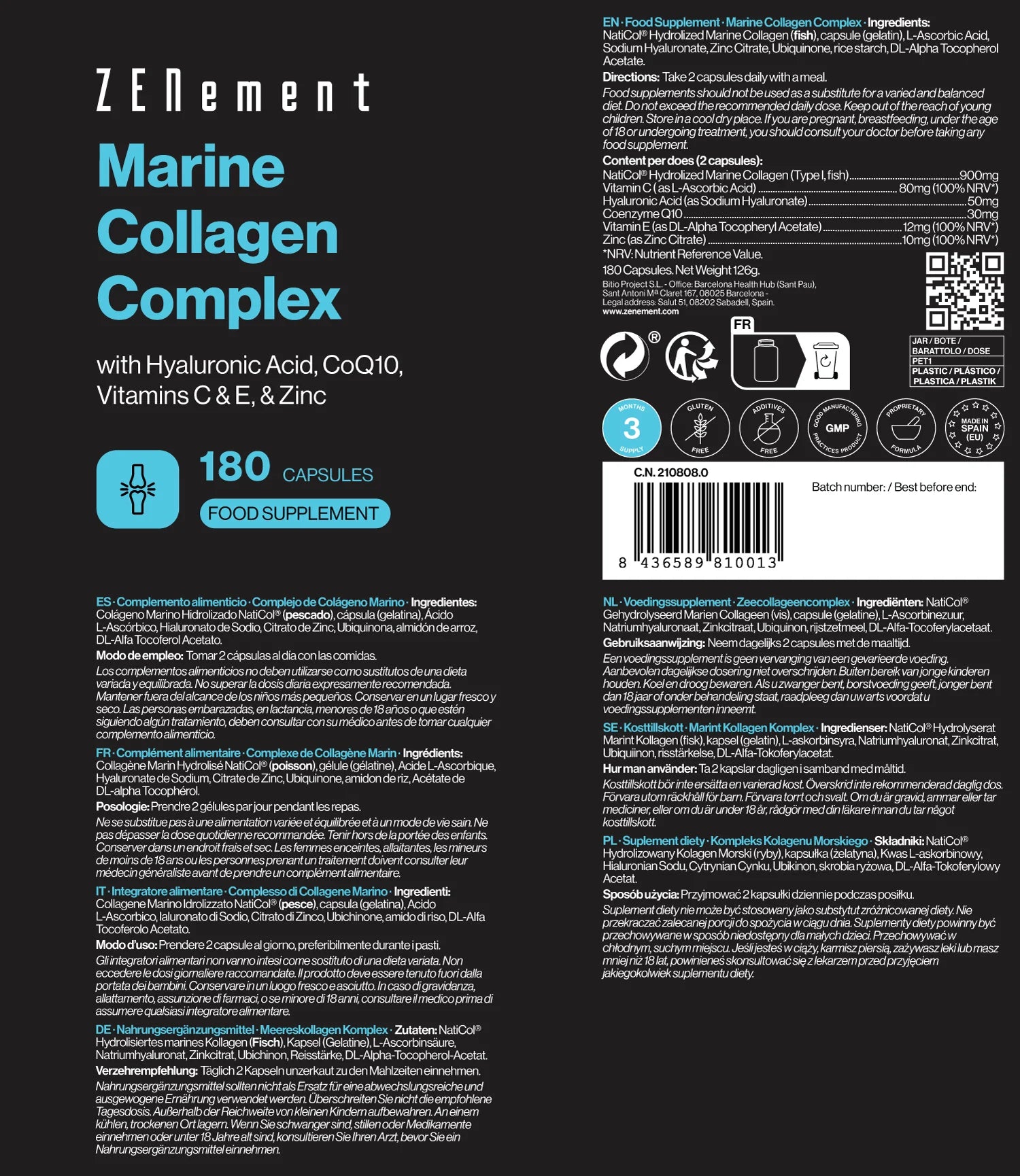 Complejo de Colágeno Marino