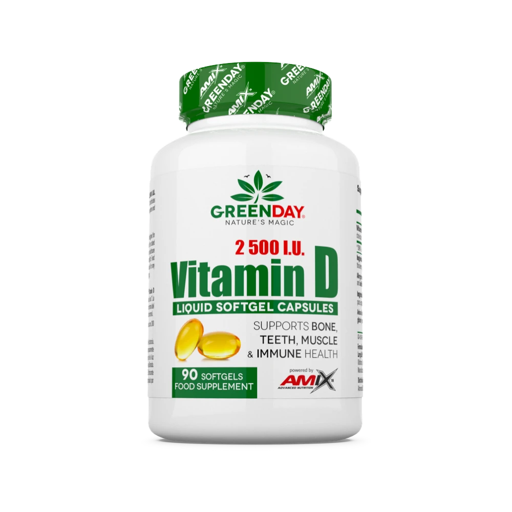 VITAMIN D3 2500 I.U 90 CAPS - BODYMANIA AMIX GREENDAY Default Title