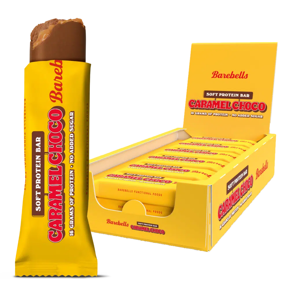 Caja Barebells Soft Protein Bar 12x55g - BODYMANIA BAREBELLS Chocolate con Caramelo