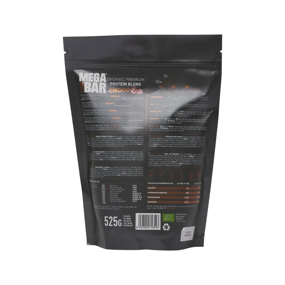 PROTEINAS ECOLÓGICAS PREMIUM Choco + SHAKER GRATIS - BODYMANIA MEGARAWBAR Default Title