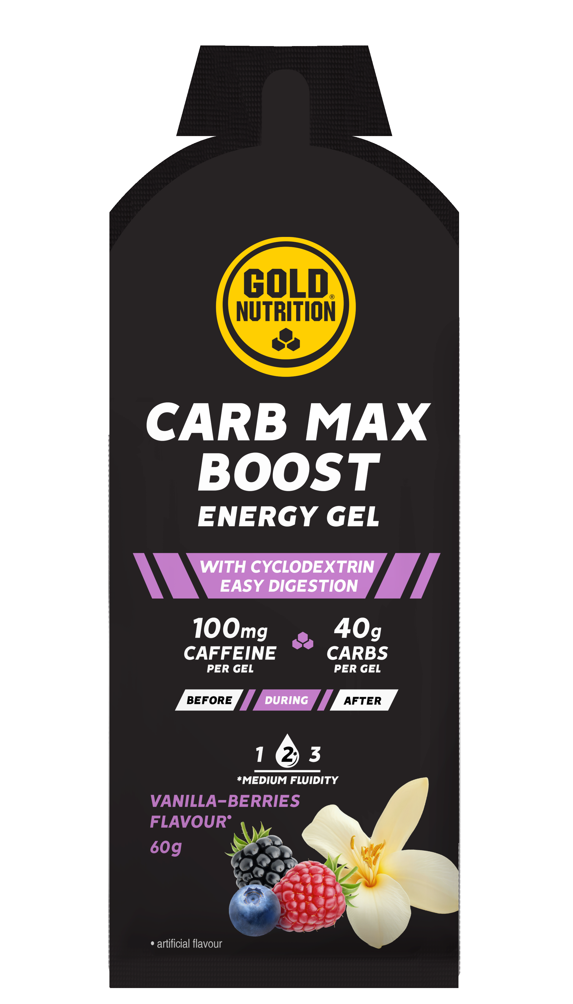 CARB MAX 60G - BODYMANIA GOLD NUTRITION Vainilla-Berry