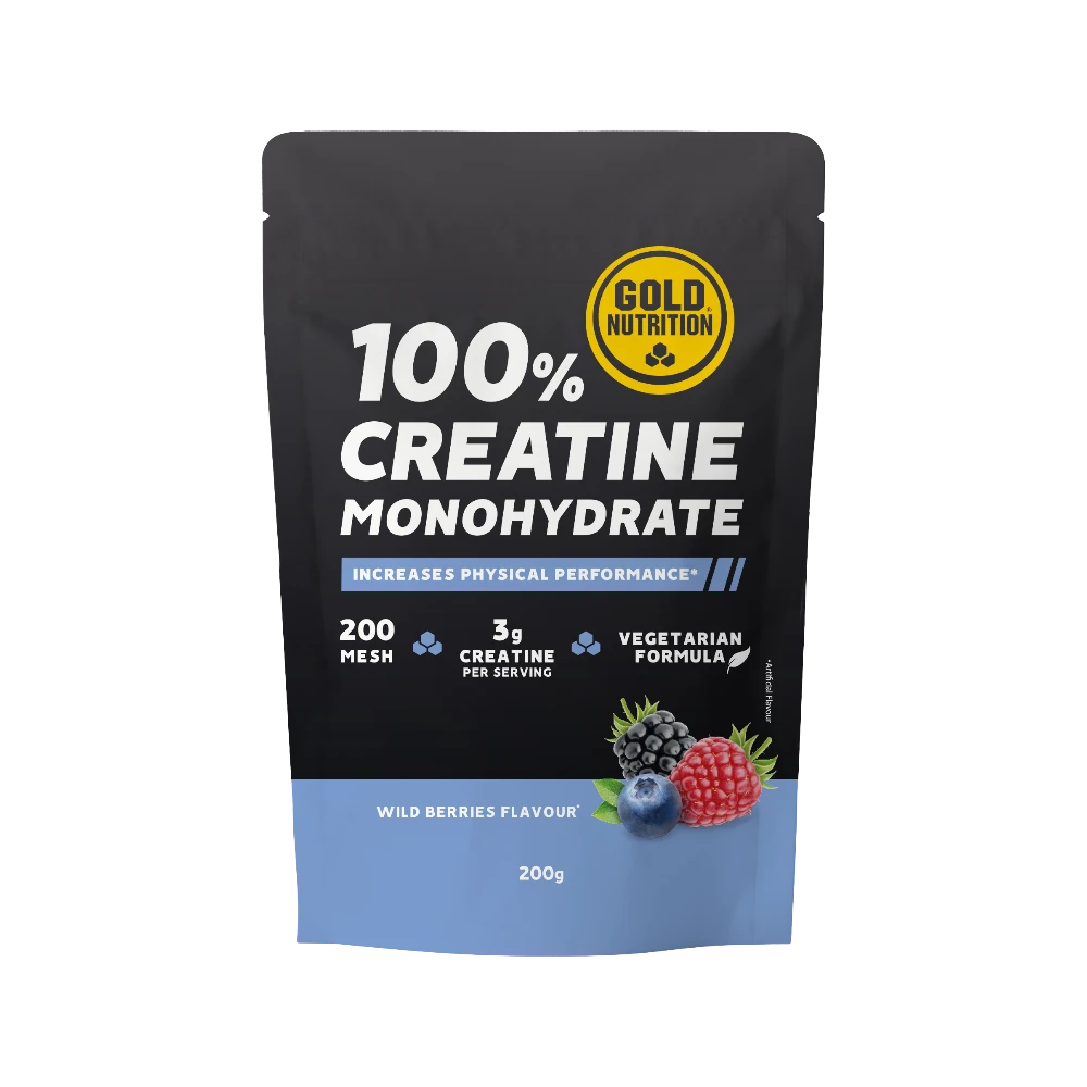 CREATINE MONOHYDRATE 200G - BODYMANIA GOLD NUTRITION Frutas del Bosque