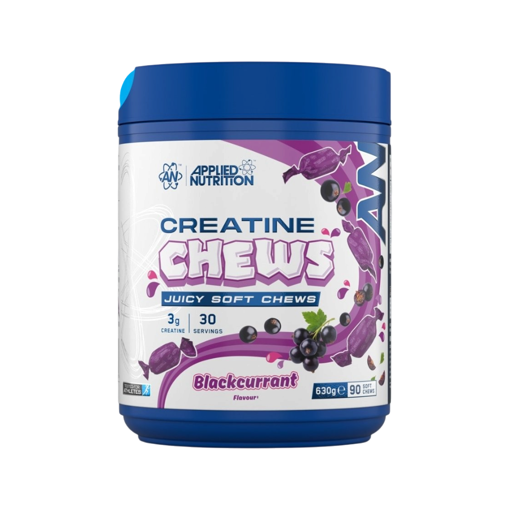 Creatine Chews creatina masticable Applied Nutrition 90 unidades sabor Grosella Negra