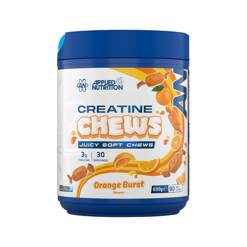 Creatine Chews creatina masticable Applied Nutrition 90 unidades sabor Naranja