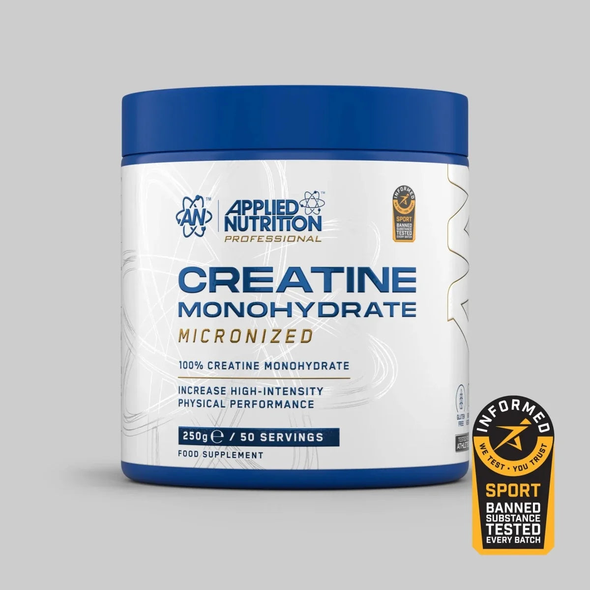 Creatina monohidrato en polvo Applied Nutrition 250 g sin sabor