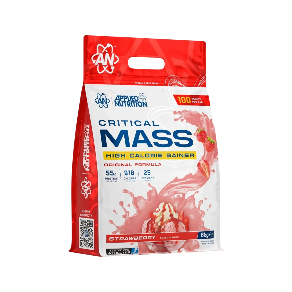 Original Critical Mass ganador de peso Applied Nutrition 6 kg sabor Fresa