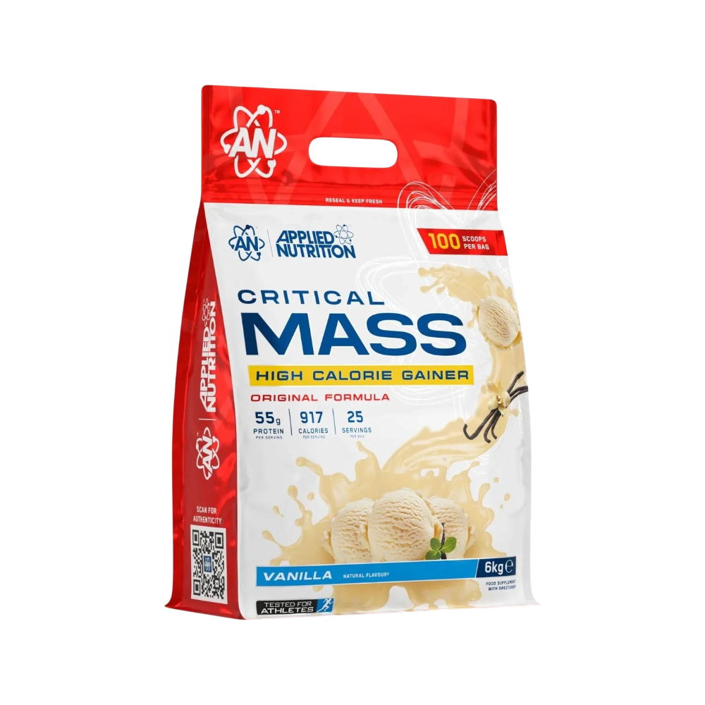Original Critical Mass ganador de peso Applied Nutrition 6 kg sabor Vainilla