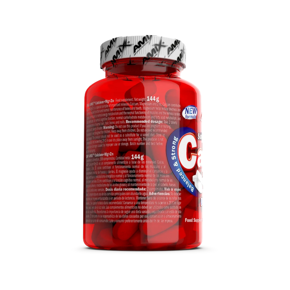 CALCIUM + MG & ZINC 100TAB - BODYMANIA AMIX Default Title