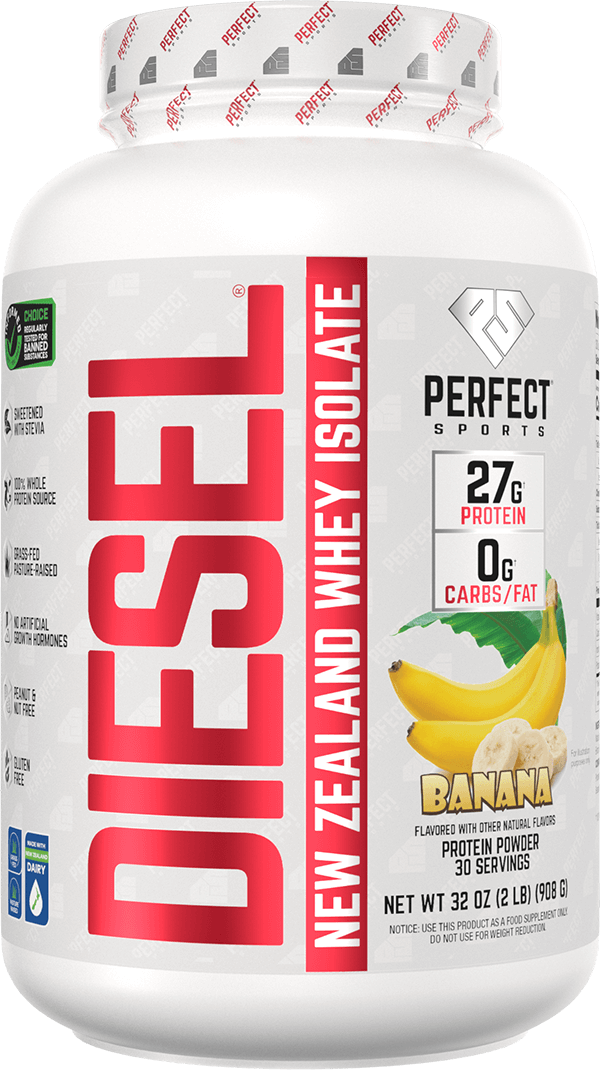 DIESEL® 100% Natural + SHAKER GRATIS - BODYMANIA PERFECT SPORTS Plátano / 908 g