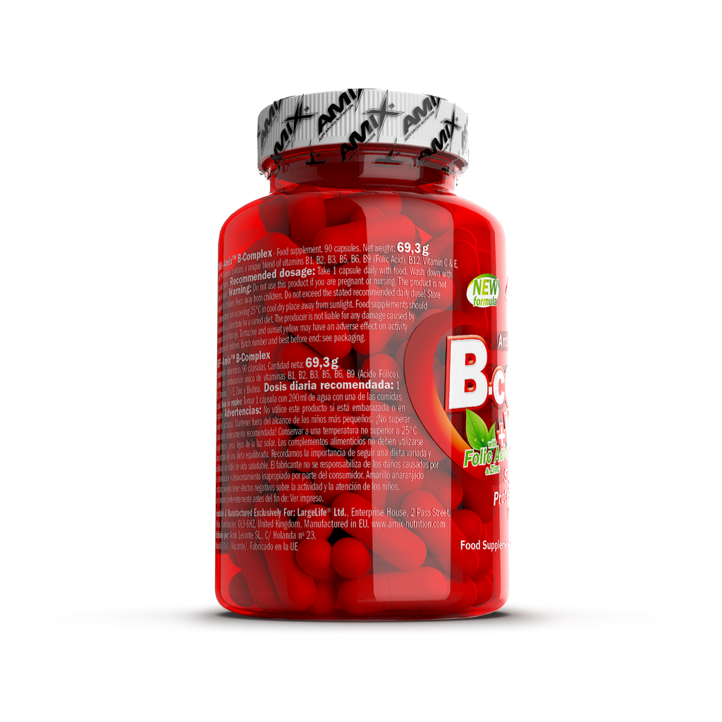B-COMPLEX 90 CAPS - BODYMANIA AMIX Default Title