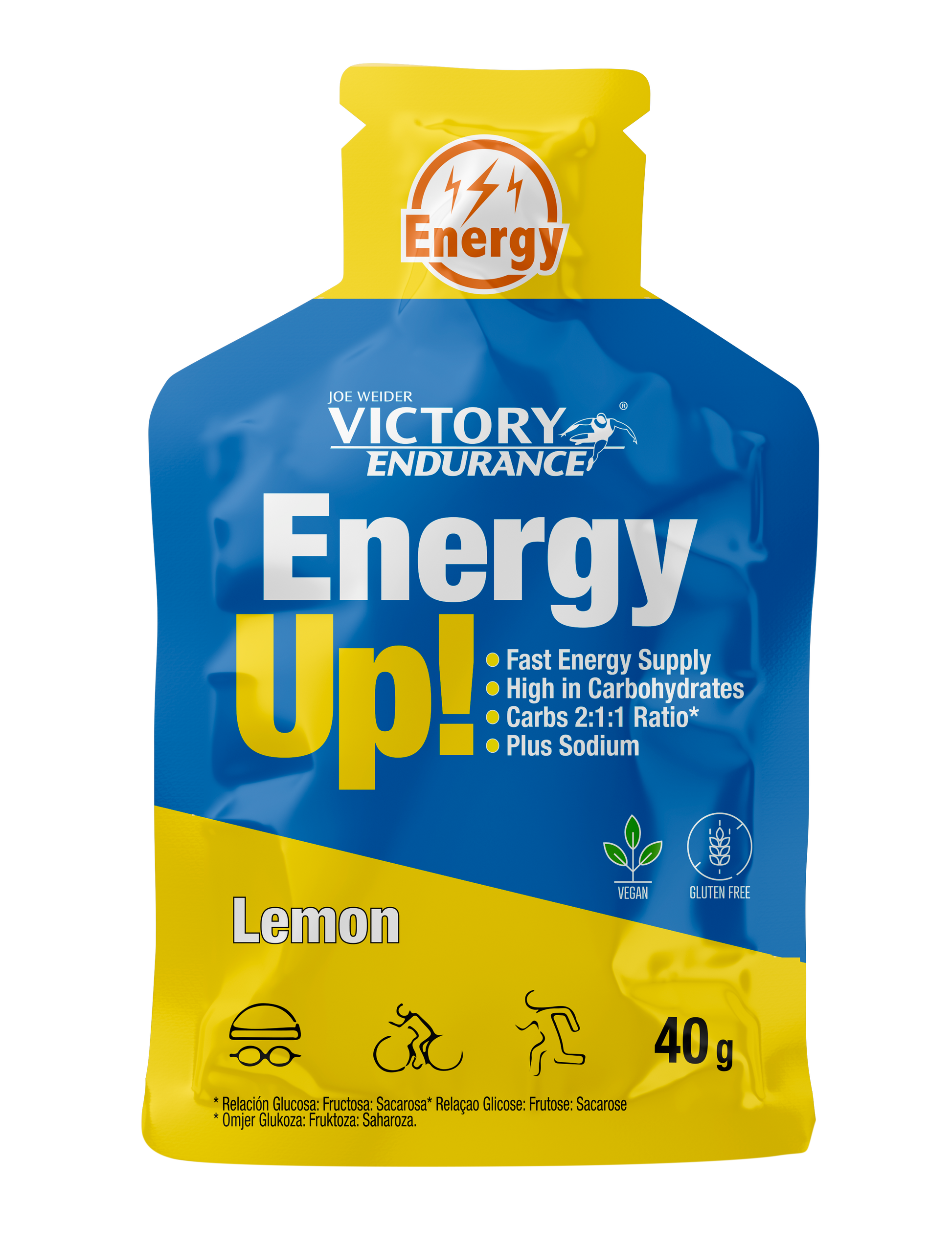 ENERGY UP GEL 40GR - BODYMANIA VICTORY ENDURANCE Limón