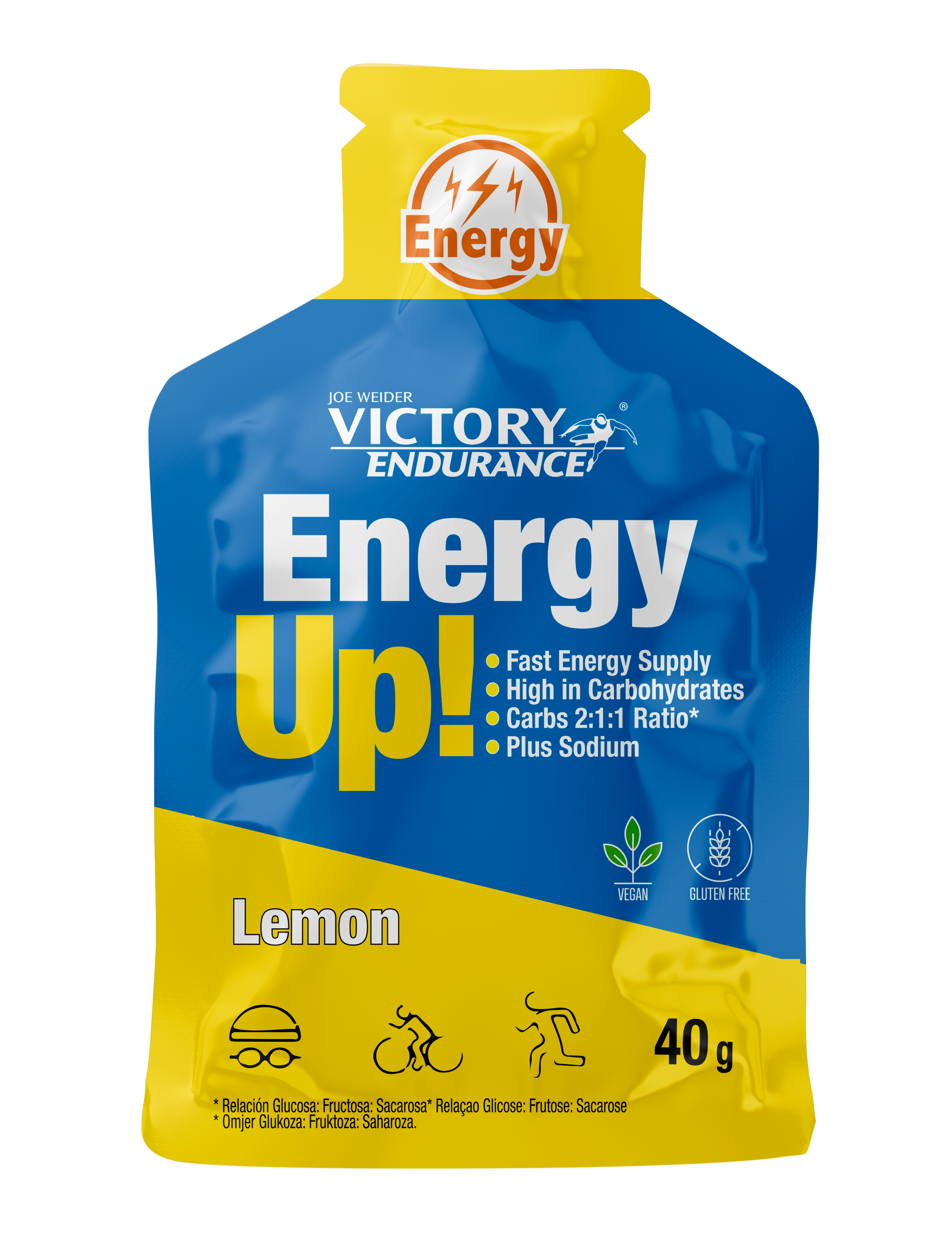 ENERGY UP GEL 40GR - BODYMANIA VICTORY ENDURANCE Limón