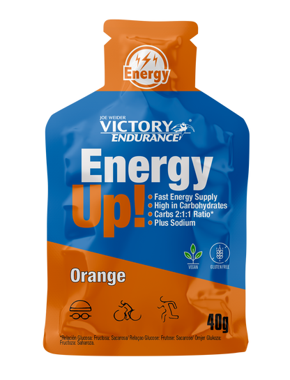 ENERGY UP GEL 40GR - BODYMANIA VICTORY ENDURANCE Naranja