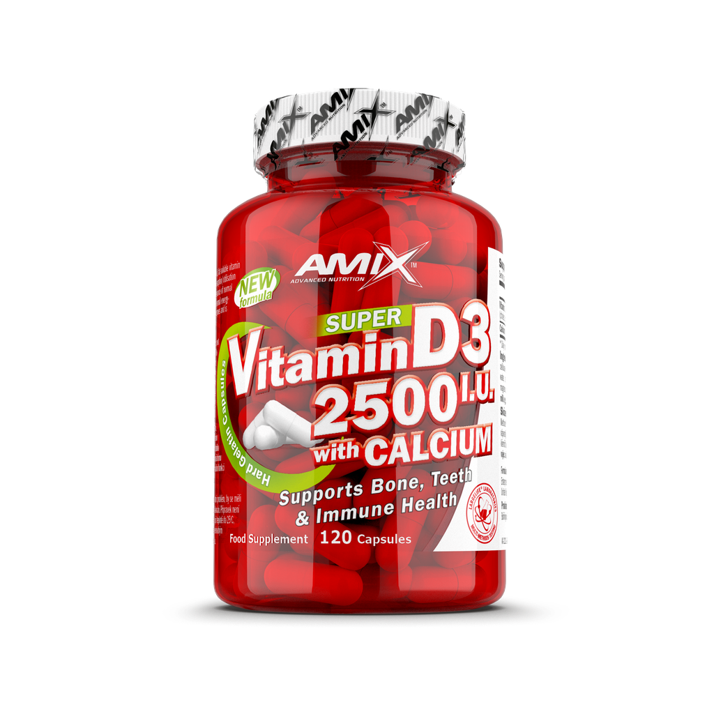 VITAMIN D3 WITH CALCIUM 120 CAPS - BODYMANIA AMIX Default Title