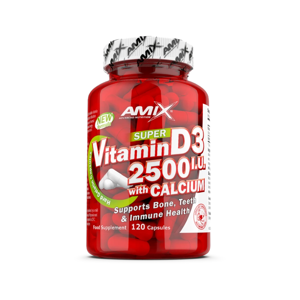 VITAMIN D3 WITH CALCIUM 120 CAPS - BODYMANIA AMIX Default Title