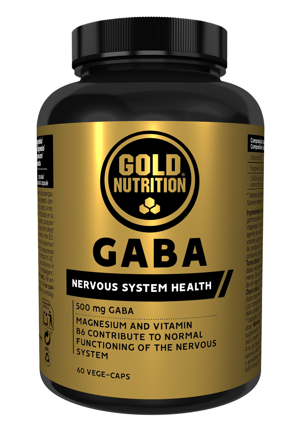 GABA 500MG 60 CAPS - BODYMANIA GOLD NUTRITION Default Title