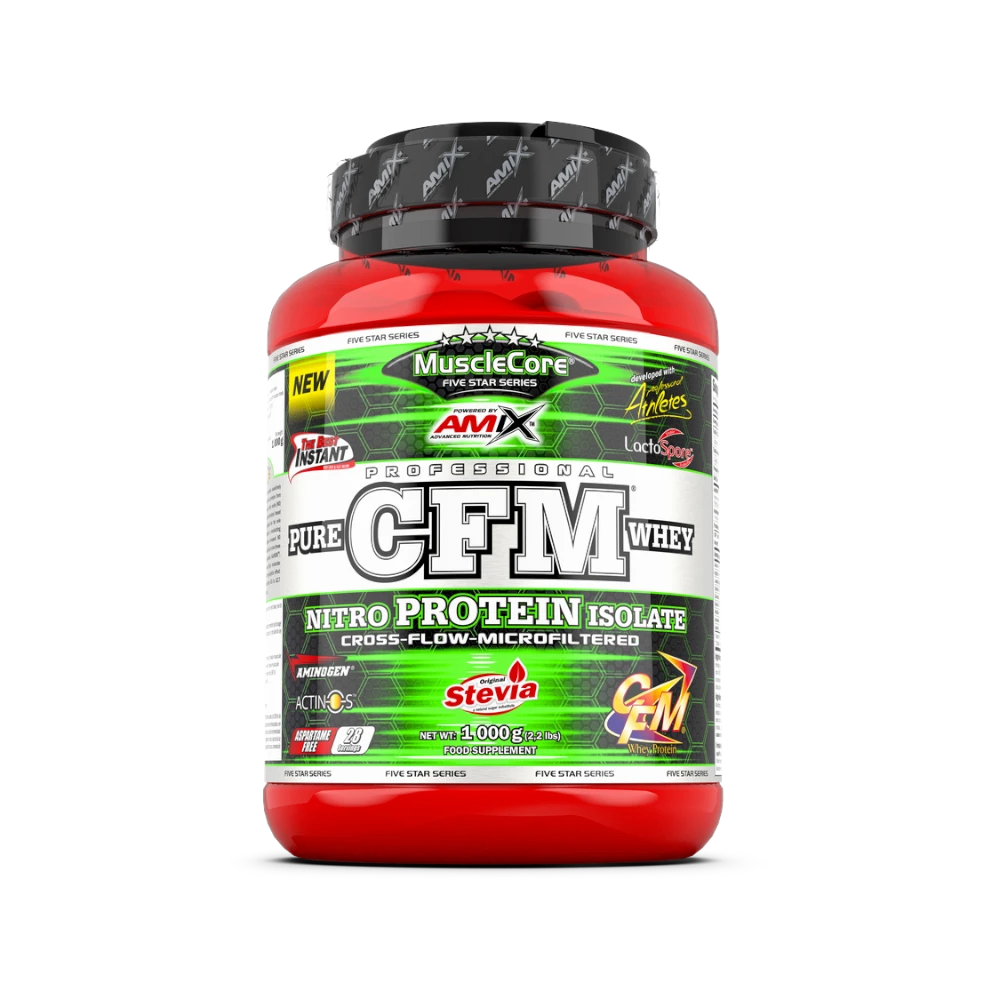 CFM NITRO WHEY + SHAKER GRATIS - BODYMANIA AMIX MUSCLECORE 1000 g / Fresa