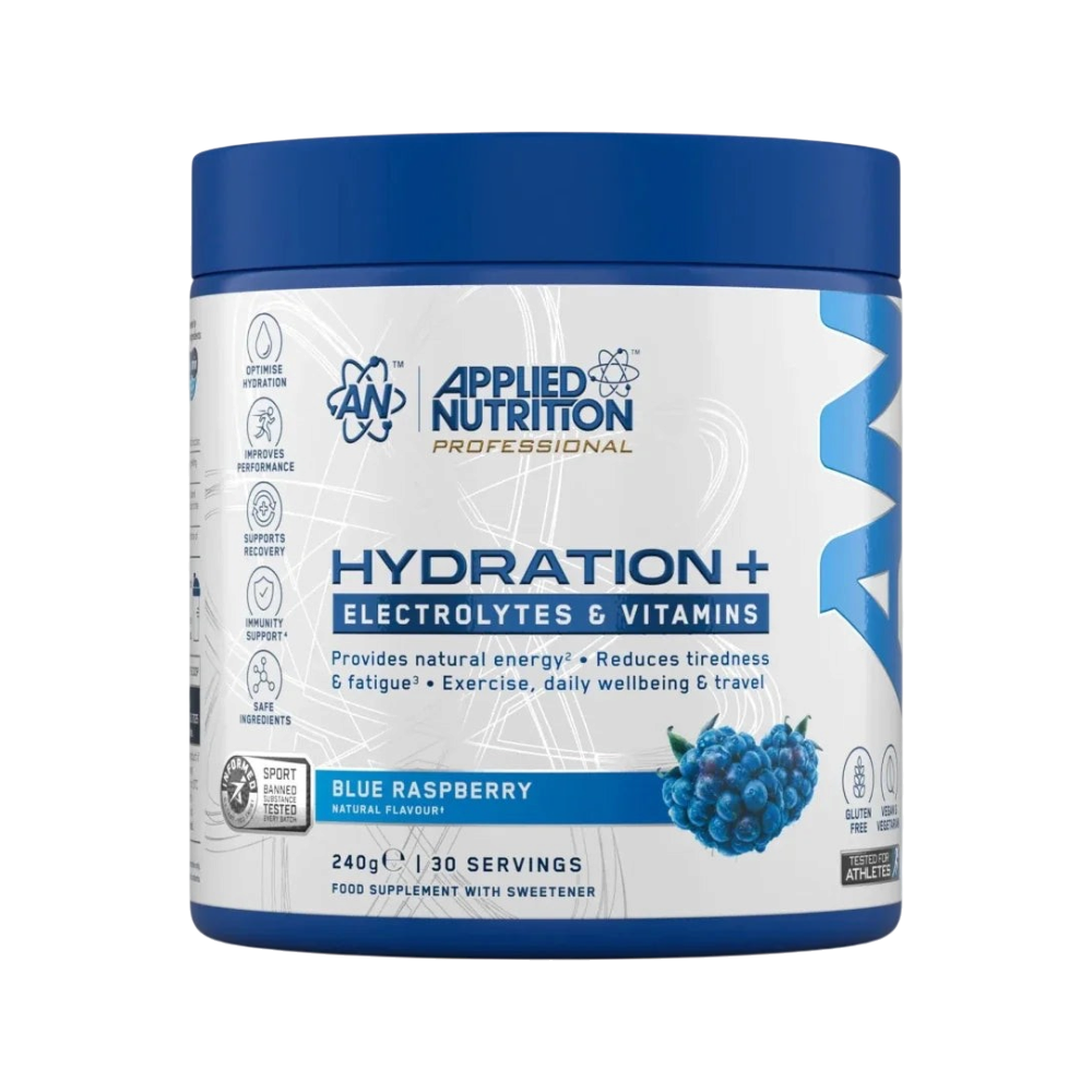 Hydration+ 240 g Applied Nutrition sabor Frambuesa Azul