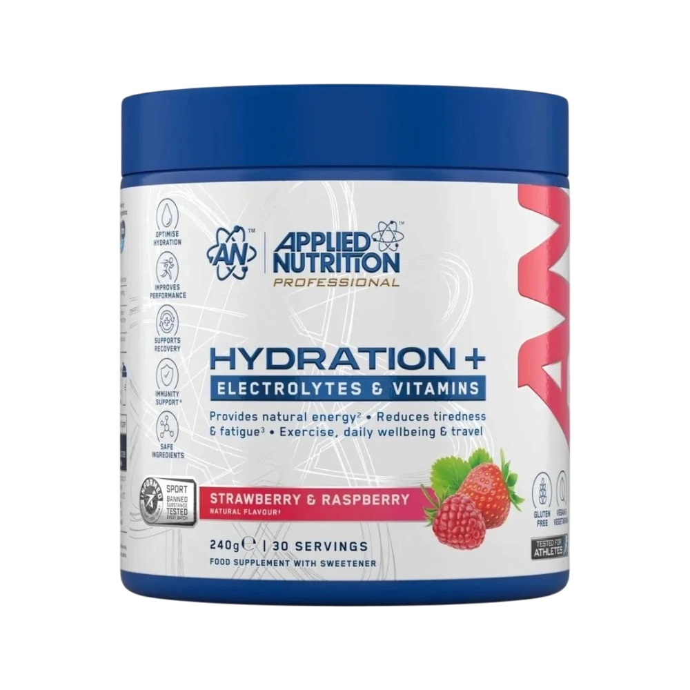 Hydration+ 240 g Applied Nutrition sabor Fresa y Frambuesa