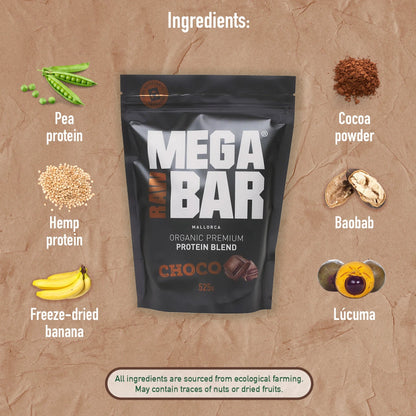 PROTEINAS ECOLÓGICAS PREMIUM Choco + SHAKER GRATIS - BODYMANIA MEGARAWBAR Default Title