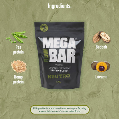 PROTEINAS ECOLÓGICAS PREMIUM Neutro + SHAKER GRATIS - BODYMANIA MEGARAWBAR Default Title