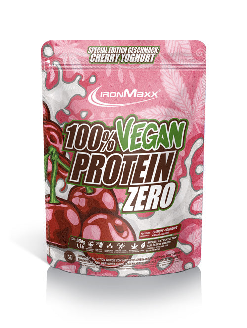 100% VEGAN PROTEIN ZERO - BODYMANIA IRONMAXX Cereza