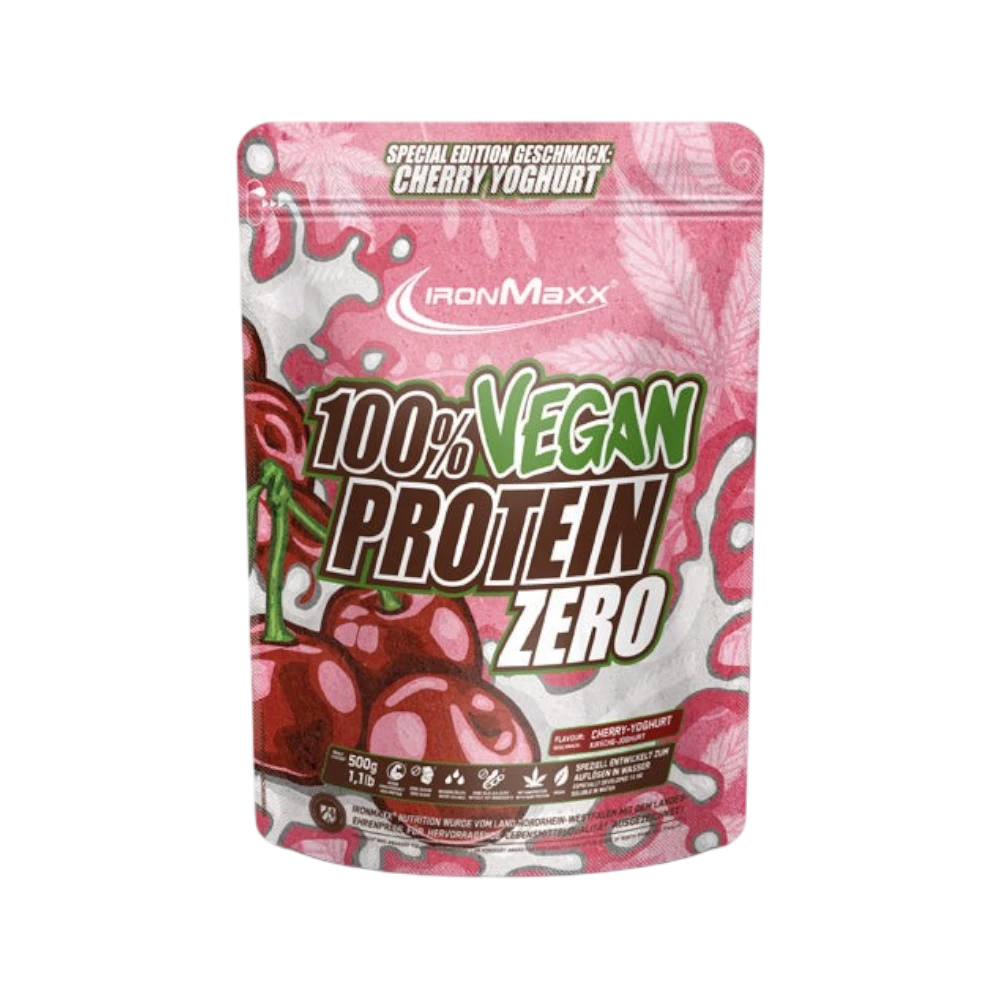 100% VEGAN PROTEIN ZERO - BODYMANIA IRONMAXX Cereza