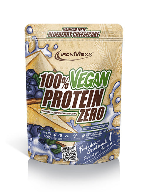 100% VEGAN PROTEIN ZERO - BODYMANIA IRONMAXX Cheesecake de Arandanos