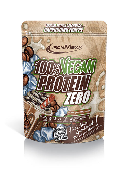 100% VEGAN PROTEIN ZERO - BODYMANIA IRONMAXX Capuccino