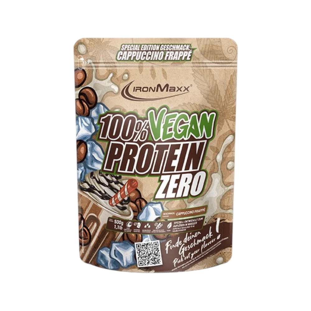 100% VEGAN PROTEIN ZERO - BODYMANIA IRONMAXX Capuccino