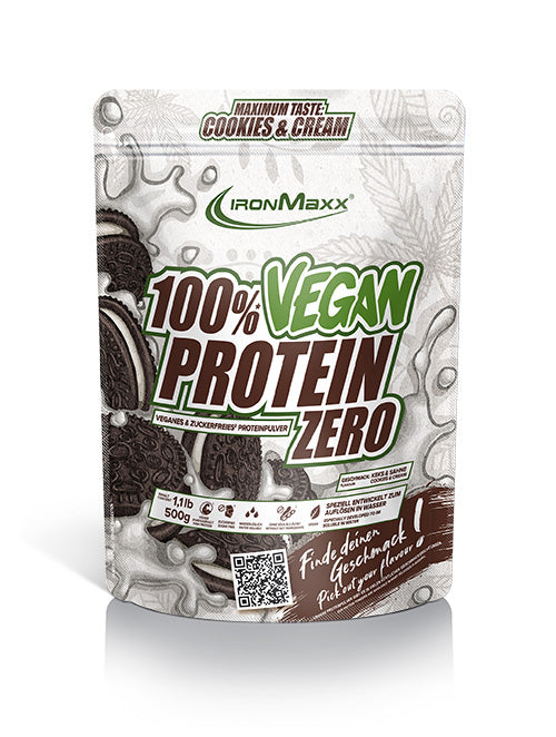 100% VEGAN PROTEIN ZERO - BODYMANIA IRONMAXX Cookies