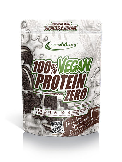 100% VEGAN PROTEIN ZERO - BODYMANIA IRONMAXX Cookies