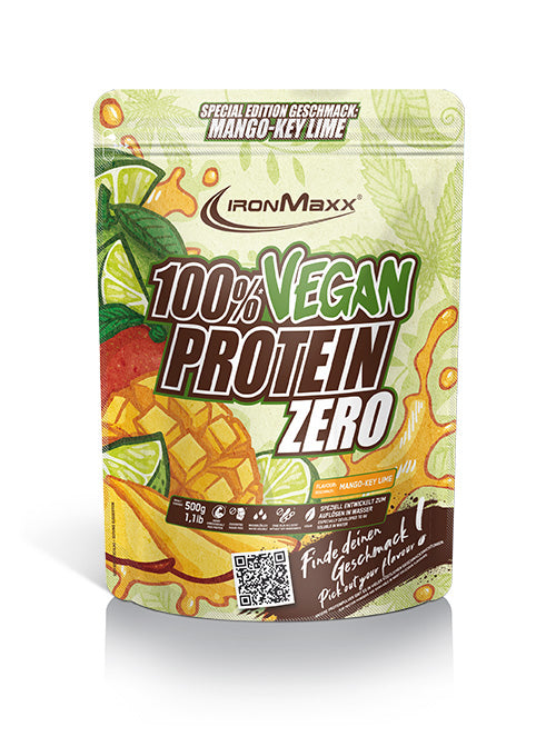 100% VEGAN PROTEIN ZERO - BODYMANIA IRONMAXX Mango