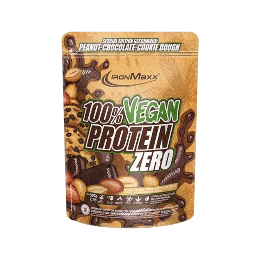 100% VEGAN PROTEIN ZERO - BODYMANIA IRONMAXX Chocolate con Crema de Cacahuete