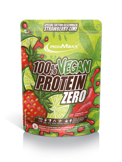 100% VEGAN PROTEIN ZERO - BODYMANIA IRONMAXX Fresa