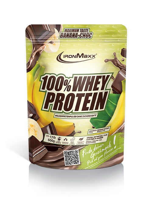 100% WHEY PROTEIN IRONMAXX - BODYMANIA IRONMAXX 900 g / Banana