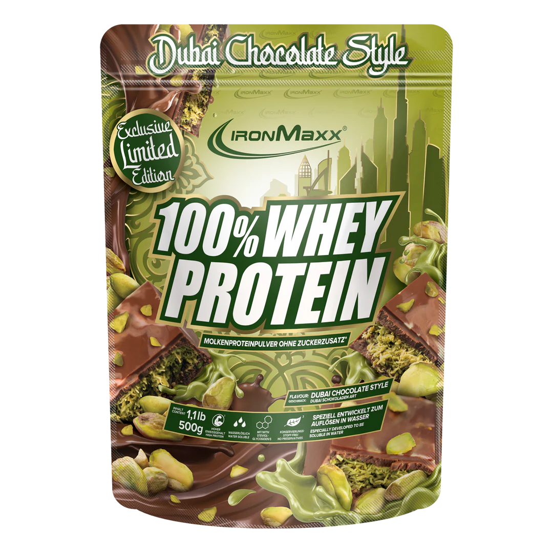 100% WHEY PROTEIN IRONMAXX + SHAKER GRATIS - BODYMANIA IRONMAXX 500 g / Chocolate Dubai