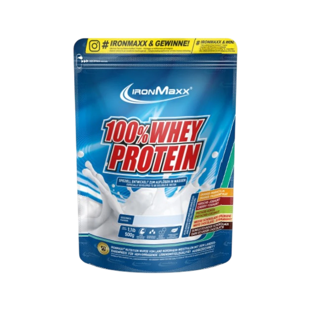 100% WHEY PROTEIN IRONMAXX - BODYMANIA IRONMAXX 900 g / Banana