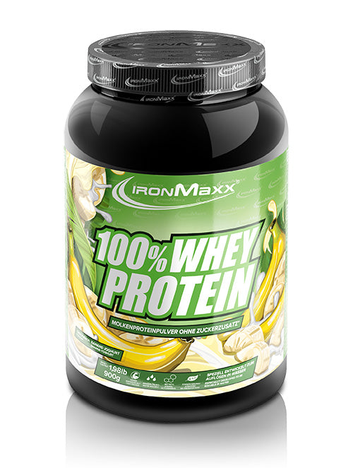 100% WHEY PROTEIN IRONMAXX - BODYMANIA IRONMAXX 900 g / Banana